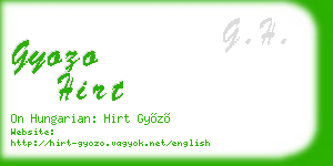 gyozo hirt business card