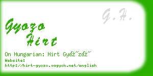 gyozo hirt business card